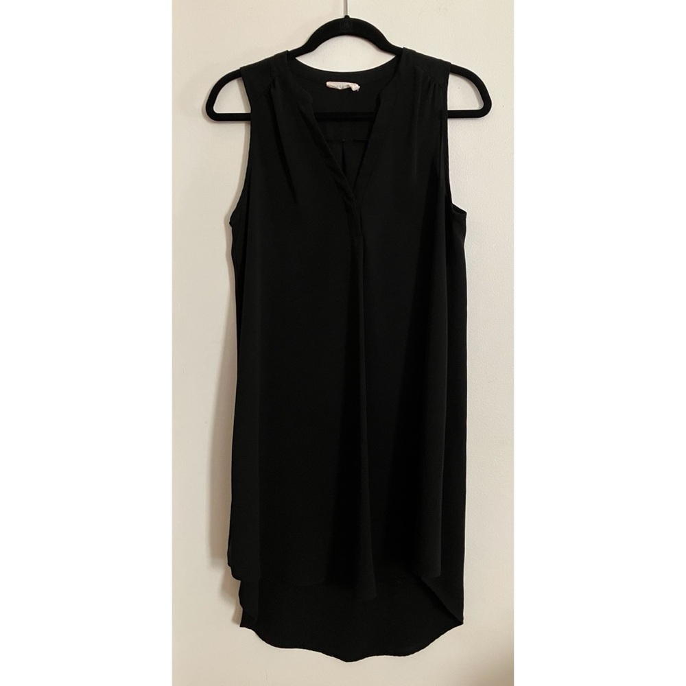 Black Sleeveless A-Line Mini Dress Women’s SM